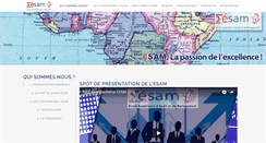 Desktop Screenshot of esamecole.fr